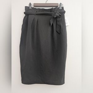 Rickis Black Stretch Skirt With Tie Waist Size 6